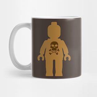 Minifig with Skull Design Mug